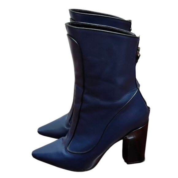 FABRIZIO VITI CAPALBIO LEATHER WINTER TIMELESS BOOTIE Size EU38/US 7.5 - Picture 9 of 16